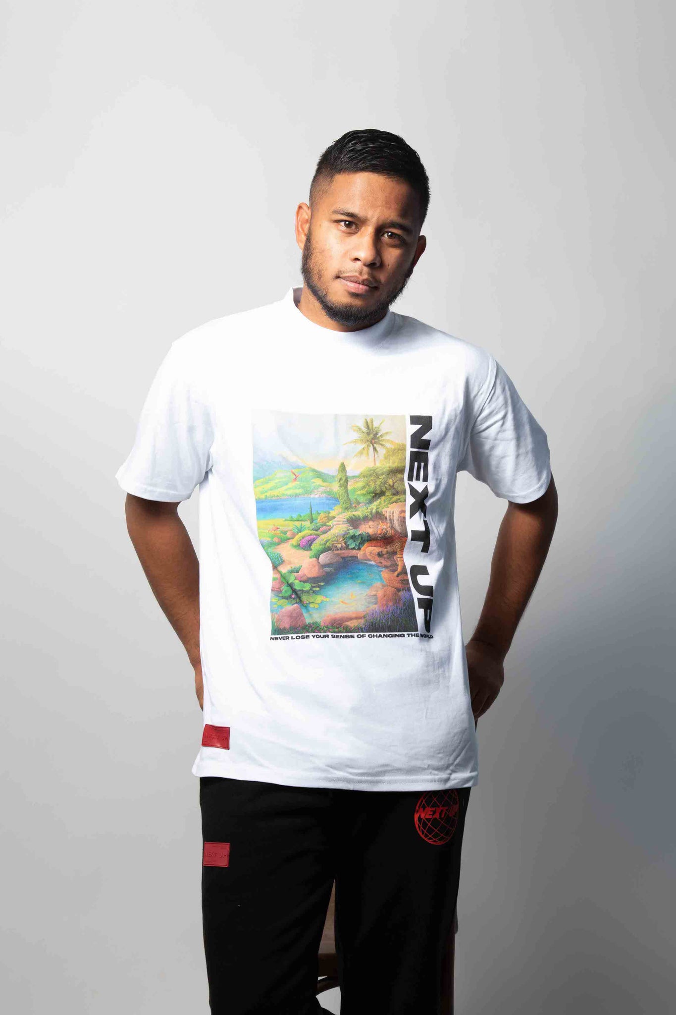WHITE "THE WORLD" T-SHIRT