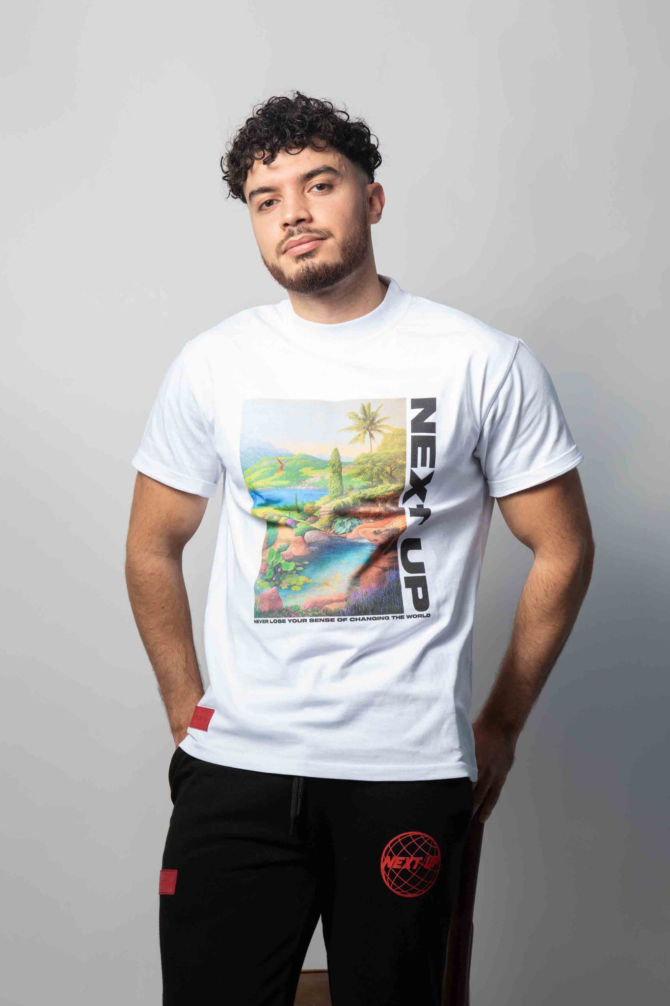 WHITE "THE WORLD" T-SHIRT